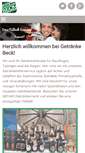 Mobile Screenshot of getraenke-beck-rt.de